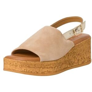 Tamaris Damen Sandalette mit Keilabsatz, beige, 38 EU Tamaris Damen Sandalette mit Keilabsatz, beige, 38 EU