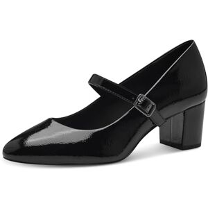 MARCO TOZZI Damen Pumps mit Riemen Spitz mit Blockabsatz, Schwarz (Black Patent), 39 EU MARCO TOZZI Damen Pumps mit Riemen Spitz mit Blockabsatz, Schwarz (Black Patent), 39 EU