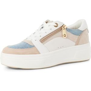 Tamaris Comfort Damen Plateau Sneaker mit Reißverschluss Low Top, Mehrfarbig (Jeans Comb), 37 EU Tamaris Comfort Damen Plateau Sneaker mit Reißverschluss Low Top, Mehrfarbig (Jeans Comb), 37 EU
