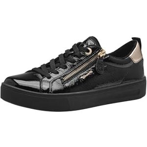 Tamaris Comfort Damen Sneaker flach mit Reißverschluss Freizeit, Schwarz (Black Patent), 39 EU Tamaris Comfort Damen Sneaker flach mit Reißverschluss Freizeit, Schwarz (Black Patent), 39 EU