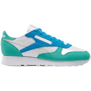 Reebok Damen Classic Leather Sneaker,White Unleashed Green Grey 1,42 EU Reebok Damen Classic Leather Sneaker,White Unleashed Green Grey 1,42 EU