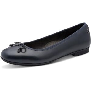 Tamaris Comfort Damen Ballerinas aus Leder mit Schleife, Blau (Navy), 39 EU Tamaris Comfort Damen Ballerinas aus Leder mit Schleife, Blau (Navy), 39 EU