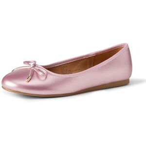 Amazon Essentials Mädchen Ballerinas mit Schleife, Metallic Rosa, 34 EU Amazon Essentials Mädchen Ballerinas mit Schleife, Metallic Rosa, 34 EU