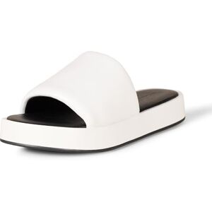 Amazon Essentials Damen Flatform-Schlappensandale, Weiß, 44.5 EU Amazon Essentials Damen Flatform-Schlappensandale, Weiß, 44.5 EU