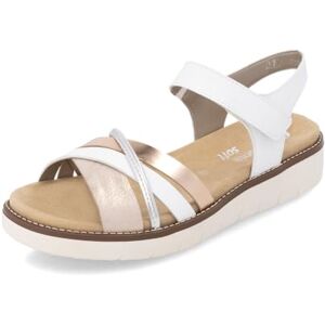 Remonte Damen Riemchensandalen D2058, Frauen Sandalen,lose Einlage,halteriemen,Sommerschuhe,Freizeitschuhe,offene Schuhe,Weiss Kombi (80),38 EU Remonte Damen Riemchensandalen D2058, Frauen Sandalen,lose Einlage,halteriemen,Sommerschuhe,Freizeitschuhe,offene Schuhe,Weiss Kombi (80),38 EU