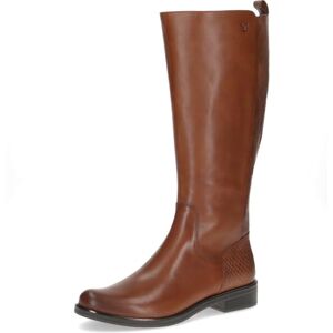 CAPRICE Damen Stiefel aus Leder mit Reißverschluss, Braun (Cognac Comb), 40.5 EU CAPRICE Damen Stiefel aus Leder mit Reißverschluss, Braun (Cognac Comb), 40.5 EU