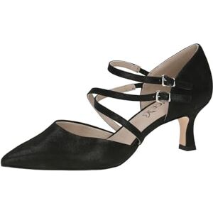 CAPRICE Damen Pumps aus Leder Spitz, Schwarz (Black Metallic), 38 EU CAPRICE Damen Pumps aus Leder Spitz, Schwarz (Black Metallic), 38 EU