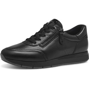 Tamaris Comfort Damen Sneaker flach zum Schnüren mit Reißverschluss, Schwarz (Black Uni), 39 EU Tamaris Comfort Damen Sneaker flach zum Schnüren mit Reißverschluss, Schwarz (Black Uni), 39 EU