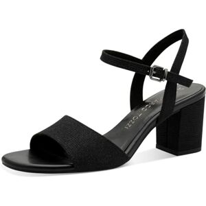 MARCO TOZZI Damen Sandalen mit Absatz Blockabsatz, Schwarz (Black metallic), 38 EU MARCO TOZZI Damen Sandalen mit Absatz Blockabsatz, Schwarz (Black metallic), 38 EU