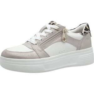 Tamaris Comfort Damen Plateau Sneaker mit Reißverschluss Low Top, Beige (Beige Comb), 41 EU Tamaris Comfort Damen Plateau Sneaker mit Reißverschluss Low Top, Beige (Beige Comb), 41 EU