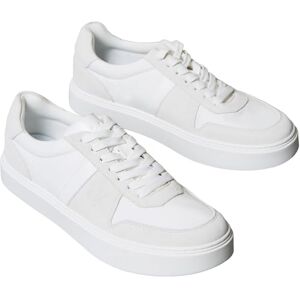 Calvin Herren Cupsole Sneaker Classic Lace aus Leder, Weiß (Triple Bright White), 46 Calvin Herren Cupsole Sneaker Classic Lace aus Leder, Weiß (Triple Bright White), 46