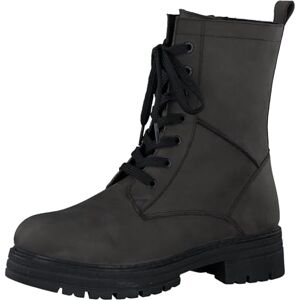 MARCO TOZZI Damen Stiefeletten zum Schnüren aus Leder mit Blockabsatz, Braun (Anthracite N.C), 39 EU MARCO TOZZI Damen Stiefeletten zum Schnüren aus Leder mit Blockabsatz, Braun (Anthracite N.C), 39 EU