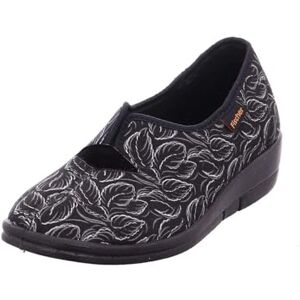 Fischer Markenschuh Fischer Dora, Damen Niedrige Hausschuhe, Schwarz (schwarzbunt 229), 40 EU Fischer Markenschuh Fischer Dora, Damen Niedrige Hausschuhe, Schwarz (schwarzbunt 229), 40 EU