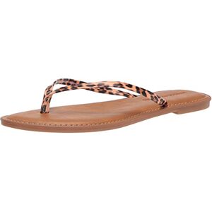 Amazon Essentials Damen Zehensandale, Hellbraun Leopardenmuster, 44.5 EU Amazon Essentials Damen Zehensandale, Hellbraun Leopardenmuster, 44.5 EU