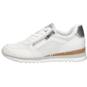 MARCO TOZZI Damen Sneaker flach mit Reißverschluss Vegan, Weiß (White Comb), 39 EU MARCO TOZZI Damen Sneaker flach mit Reißverschluss Vegan, Weiß (White Comb), 39 EU