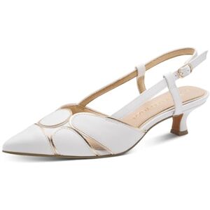 MARCO TOZZI Damen Pumps weiches Feel Me Fußbett weiches Innenfutter Modisch, weiß (White Comb), 39 EU MARCO TOZZI Damen Pumps weiches Feel Me Fußbett weiches Innenfutter Modisch, weiß (White Comb), 39 EU