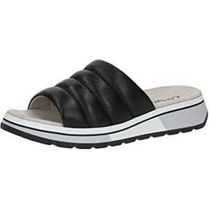 CAPRICE Leder Pantolette Flach Schwarz 27205 CAPRICE Leder Pantolette Flach Schwarz 27205
