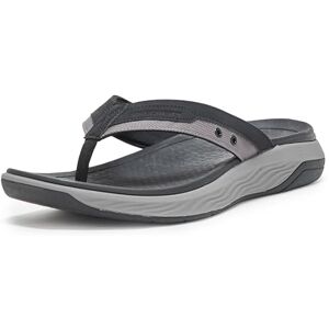 Skechers Herren Silva-Falco Sandale, Schwarz, 42 EU Skechers Herren Silva-Falco Sandale, Schwarz, 42 EU