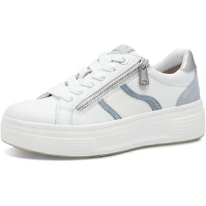 Tamaris Comfort Damen Plateau Sneaker mit Reißverschluss Low Top, Mehrfarbig (Denim Comb), 37 EU Tamaris Comfort Damen Plateau Sneaker mit Reißverschluss Low Top, Mehrfarbig (Denim Comb), 37 EU
