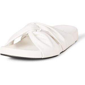Amazon Essentials Damen Gedrehte Schlappensandale, Weiß, 37.5 EU Amazon Essentials Damen Gedrehte Schlappensandale, Weiß, 37.5 EU