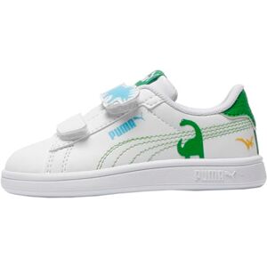 Puma Kinder Smash 3.0 Dino Sneakers 26, White Green Fruit Vibrant Blue Puma Kinder Smash 3.0 Dino Sneakers 26, White Green Fruit Vibrant Blue