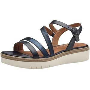 Tamaris Damen Plateau Sandalen Leder Sommer; NAVY/blau; 36 EU Tamaris Damen Plateau Sandalen Leder Sommer; NAVY/blau; 36 EU