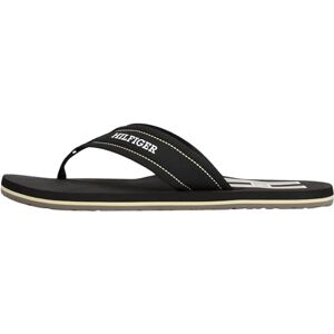 Tommy Hilfiger Herren Flip Flops Padded Beach Sandal Zehentrenner, Schwarz (Black), 40 Tommy Hilfiger Herren Flip Flops Padded Beach Sandal Zehentrenner, Schwarz (Black), 40