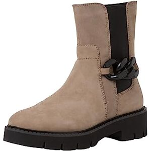 Tamaris COMFORT Damen Chelsea Boots aus Leder mit Reißverschluss Comfort Fit, Braun (Taupe), 39 EU Tamaris COMFORT Damen Chelsea Boots aus Leder mit Reißverschluss Comfort Fit, Braun (Taupe), 39 EU
