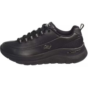 Skechers Arch Fit 2.0 Star Bound Damen-Sneaker, Schwarzes Leder, Gunmetal Trim, 39.5 EU Skechers Arch Fit 2.0 Star Bound Damen-Sneaker, Schwarzes Leder, Gunmetal Trim, 39.5 EU
