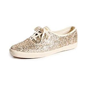 Keds Damen Champion Glitzer-Sneaker mit Schnürung, Gold, 8 Keds Damen Champion Glitzer-Sneaker mit Schnürung, Gold, 8