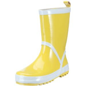 Playshoes Kinder Gummistiefel aus Naturkautschuk, trendige Unisex Regenstiefel mit Reflektoren, Gelb (gelb 12), 28/29, 184310 Playshoes Kinder Gummistiefel aus Naturkautschuk, trendige Unisex Regenstiefel mit Reflektoren, Gelb (gelb 12), 28/29, 184310