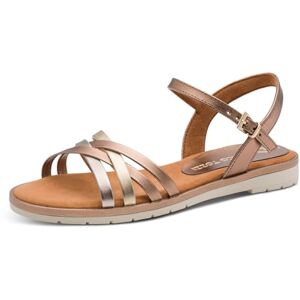 MARCO TOZZI Damen Sandalen flach mit Schließe Elegant, Mehrfarbig (Bronce Comb), 40 EU MARCO TOZZI Damen Sandalen flach mit Schließe Elegant, Mehrfarbig (Bronce Comb), 40 EU