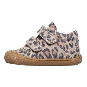 Naturino Lauflernschuhe aus Veloursleder mit Leoparden, Beige- 22 Naturino Lauflernschuhe aus Veloursleder mit Leoparden, Beige- 22