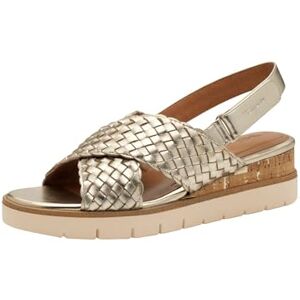 Tamaris Sandalette Damen Keilabsatz metallic,EU 39 Tamaris Sandalette Damen Keilabsatz metallic,EU 39