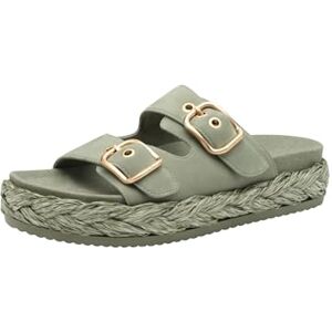 Tamaris Pantolette Damen Flach grün,EU 37 Tamaris Pantolette Damen Flach grün,EU 37