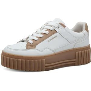 s.Oliver Damen Plateau Sneaker mit Schnürsenkeln Bequem, Weiß (White Comb.), 39 EU s.Oliver Damen Plateau Sneaker mit Schnürsenkeln Bequem, Weiß (White Comb.), 39 EU
