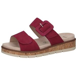 CAPRICE Damen Pantoletten aus Leder mit Schließe, Lila (Fuchsia Suede), 39 EU CAPRICE Damen Pantoletten aus Leder mit Schließe, Lila (Fuchsia Suede), 39 EU