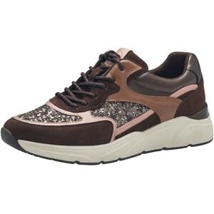 Tamaris Damen Sneaker bequem; Mocca Combined, EU 37 Tamaris Damen Sneaker bequem; Mocca Combined, EU 37