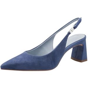 Tamaris Damen Sling Pump mit Blockabsatz Leder, blau, 41 EU Tamaris Damen Sling Pump mit Blockabsatz Leder, blau, 41 EU