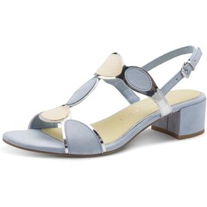 MARCO TOZZI Damen Sandale weiches Feel Me Fußbett Vegan Vegane Sandaletten für den perfekten Sommerlook, blau (LT.BLUE COMB), 40 EU MARCO TOZZI Damen Sandale weiches Feel Me Fußbett Vegan Vegane Sandaletten für den perfekten Sommerlook, blau (LT.BLUE COMB), 40 EU