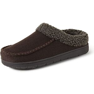 Dearfoams Brendan Herren-Clog-Hausschuhe, atmungsaktiv, Memory-Schaum, für drinnen und draußen, breite Breiten, Kaffee (Twill), 45/46 EU Dearfoams Brendan Herren-Clog-Hausschuhe, atmungsaktiv, Memory-Schaum, für drinnen und draußen, breite Breiten, Kaffee (Twill), 45/46 EU