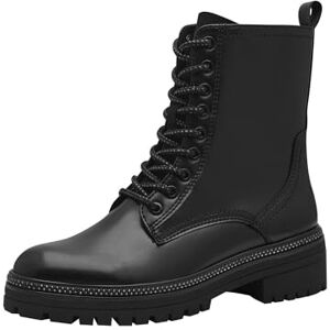 MARCO TOZZI Damen Stiefeletten zum Schnüren mit Blockabsatz mit Reißverschluss, Schwarz (Black), 37 EU MARCO TOZZI Damen Stiefeletten zum Schnüren mit Blockabsatz mit Reißverschluss, Schwarz (Black), 37 EU