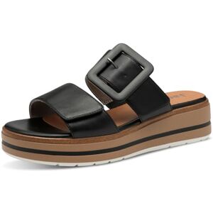 Jana Damen Pantoletten mit Schnalle Vegan, Schwarz (Black), 37 EU Jana Damen Pantoletten mit Schnalle Vegan, Schwarz (Black), 37 EU