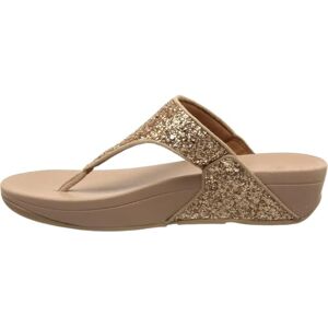 Fitflop Women's Lulu Glitter Flip Flops, Toe-Post Sandals, Comfortable with Natural Arch Support Rose Gold 5.5 UK Fitflop Women's Lulu Glitter Flip Flops, Toe-Post Sandals, Comfortable with Natural Arch Support Rose Gold 5.5 UK