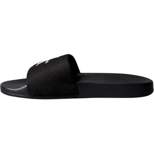 Calvin Damen Sandalen Slide Monogram Slippers, Schwarz (Black/Bright White), 37 Calvin Damen Sandalen Slide Monogram Slippers, Schwarz (Black/Bright White), 37