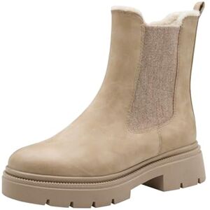 MARCO TOZZI Damen 2-26437-45 Chelsea-Stiefel, Beige, 37 EU MARCO TOZZI Damen 2-26437-45 Chelsea-Stiefel, Beige, 37 EU