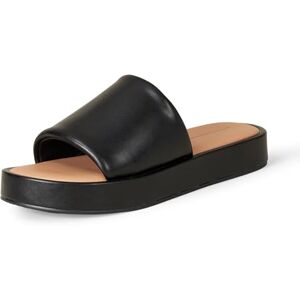 Amazon Essentials Damen Flatform-Schlappensandale, Schwarz, 44.5 EU Amazon Essentials Damen Flatform-Schlappensandale, Schwarz, 44.5 EU