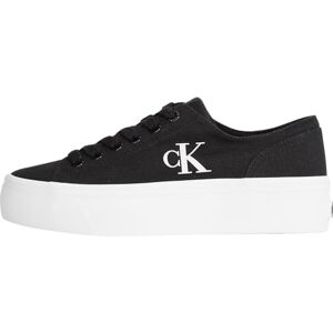 Calvin Damen Vulcanized Sneaker Flatform Low Top, Schwarz (Black/Bright White), 36 Calvin Damen Vulcanized Sneaker Flatform Low Top, Schwarz (Black/Bright White), 36