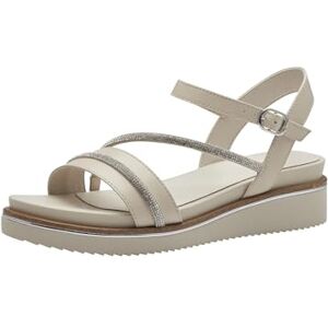 Tamaris Damen Plateau Sandalen Leder Sommer; IVORY/beige; 36 EU Tamaris Damen Plateau Sandalen Leder Sommer; IVORY/beige; 36 EU