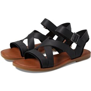 TOMS SloaneFlat Damen-Sandalen, Schwarzes Veloursleder, 39 EU TOMS SloaneFlat Damen-Sandalen, Schwarzes Veloursleder, 39 EU